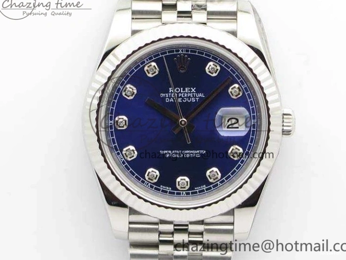 DateJust Noob Dial Best 1:1 Blue SS Jubilee On Diamond 228238 A3235 Edition Bracelet 0122